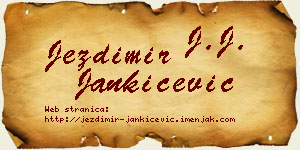 Jezdimir Jankićević vizit kartica